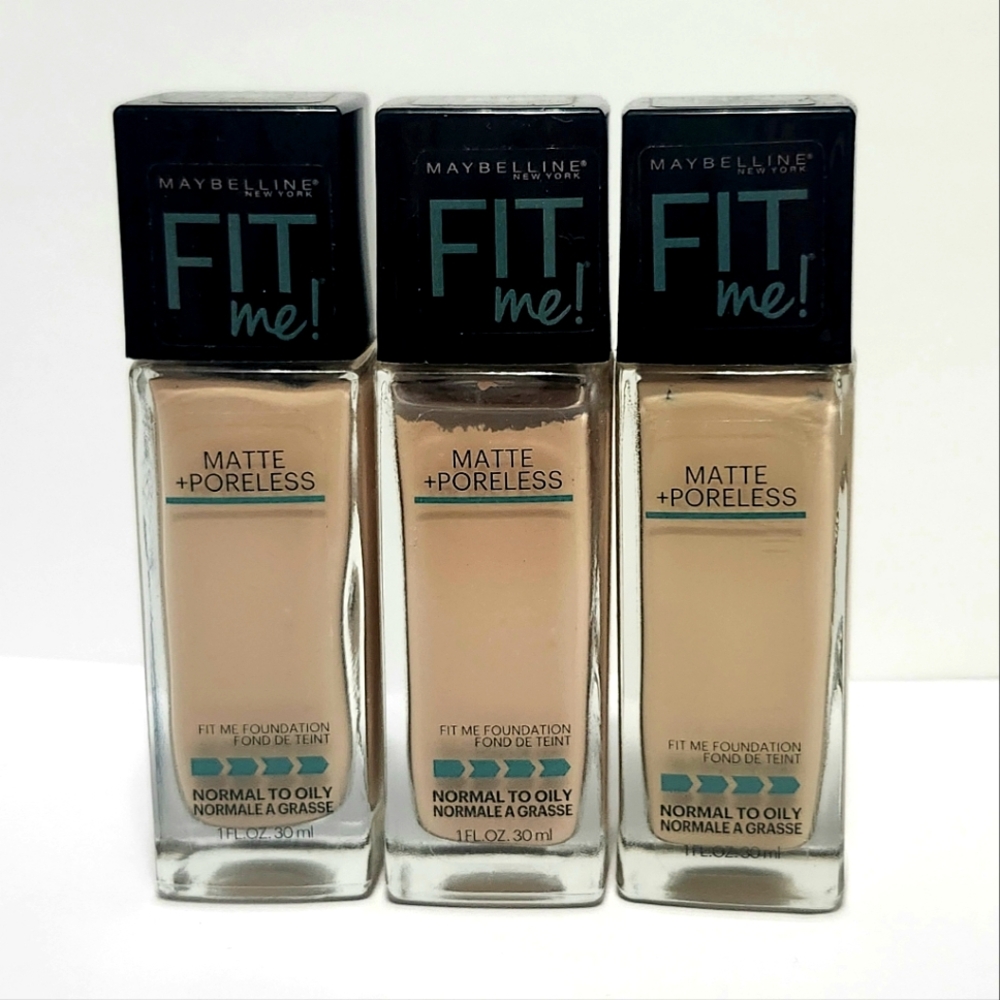 3pc Lot 120 / 118 Foundation Fit Me Maybelline
